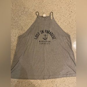 A cute tank top that I bought on a trip to Florida from a boutique.